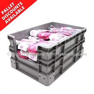 Heavy Duty Stacking Euro Box 60cm 55 Litre Open Front